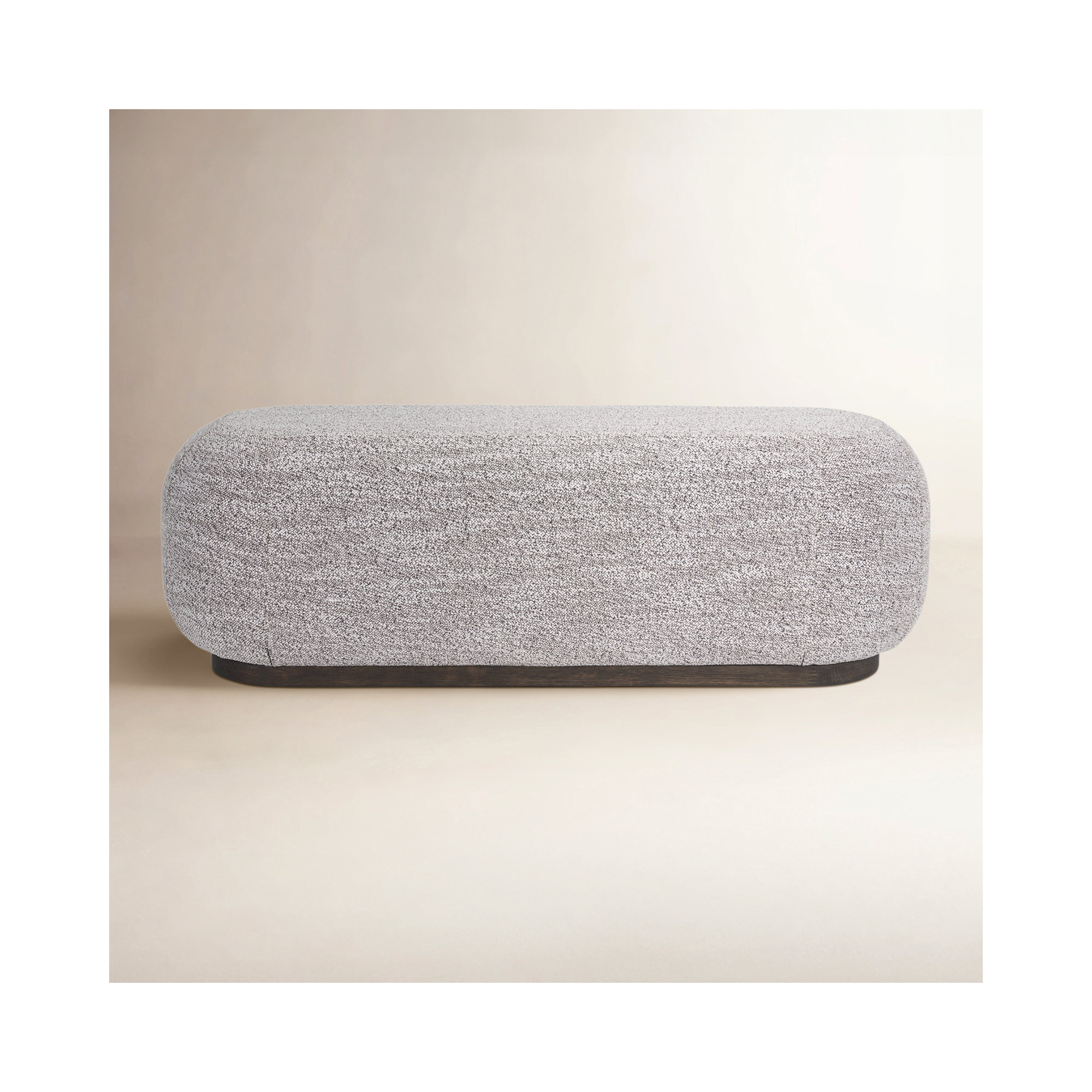 Philbrick Bench, Gray, Dark Brown