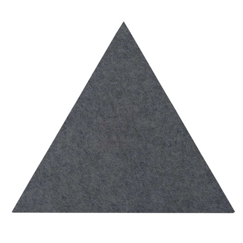 Triangles sonores Soundsorb - fixation murale, L 12 po x H 12 po, Gris foncé
