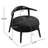 Slavica Upholstered Side Chair high-density reflex foam Fabric+Birch Wood for living room, bedroom, or study-2143350753