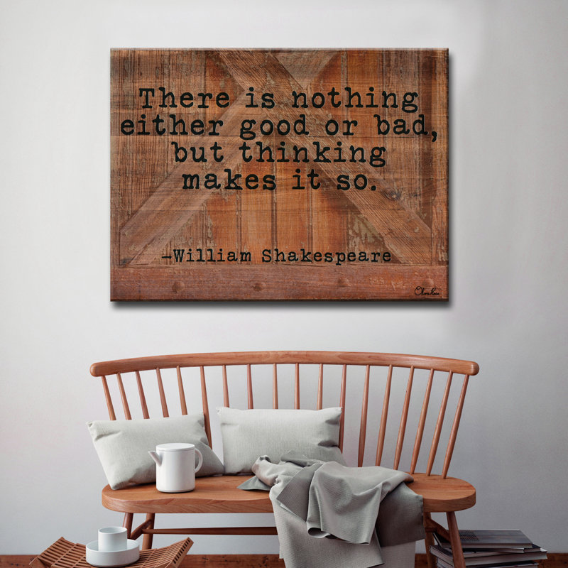 " William Shakespeare - Thoughts " by Olivia Rose, 12" H x 16" W x 1.5" D