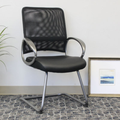 Nahyan Reception Chair with Metal Frame