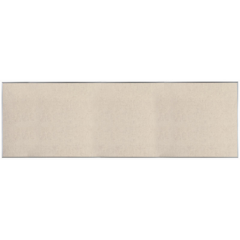Tableau d'affichage mural en toile de jute, 48 po x 144 po, Beige