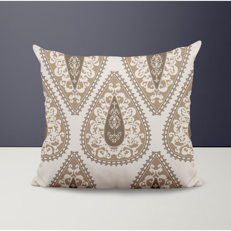Housse et insert de coussin décoratif en polyester, Beige, L 19 po x H 19 po