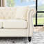 Velours beige 3 + 2 avec combinaison de soutien élégante