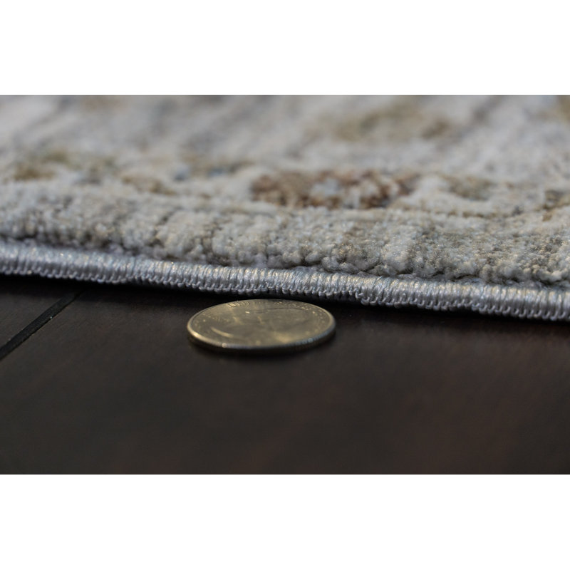 TREVI 13250-910 GREY/CREAM, Runner 2'2" x 7'
