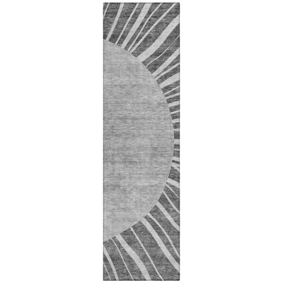 Washable Abstract Indoor / Outdoor Rug