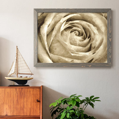 Neutral Wall Flower IV, reproduction d'art sur toile encadrée
