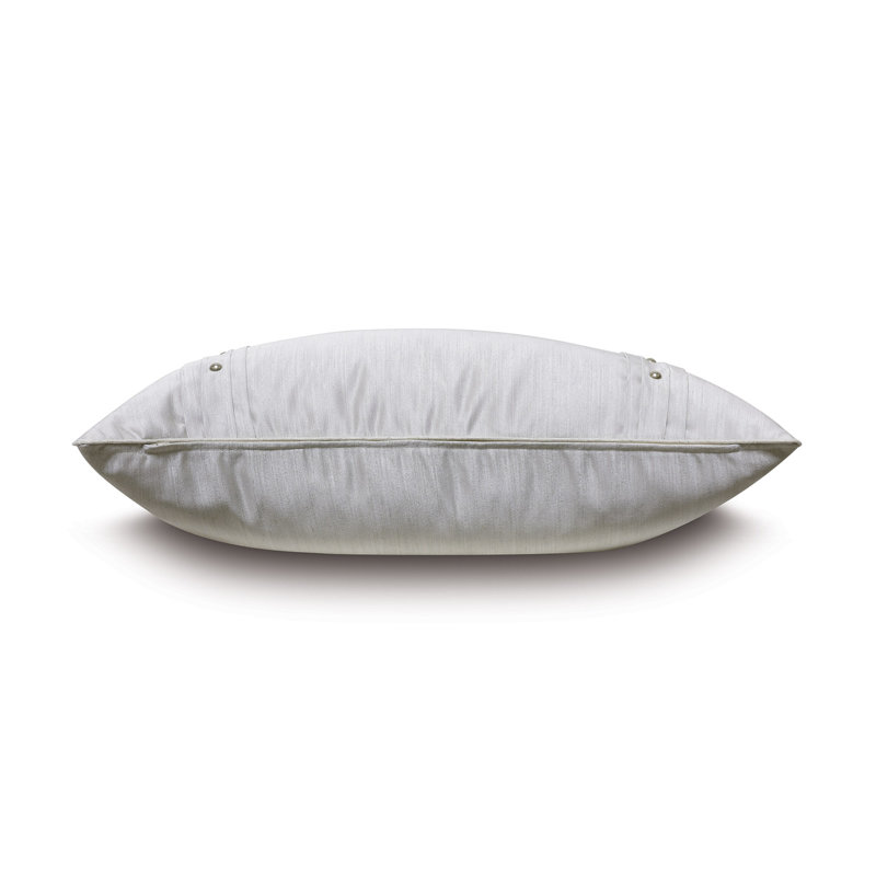 Vionnet Lucent Polyester Zipper Sham, Standard, Lucent Silver