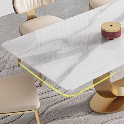 Modern creative rectangular dining table sets
