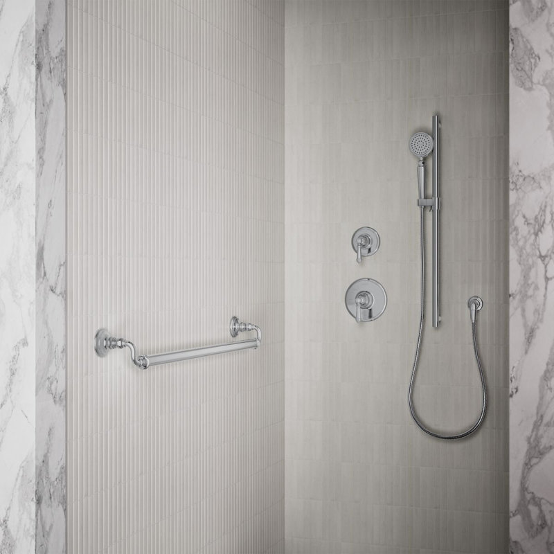 Kohler Artifacts Grab Bar, Polished Chrome, 12"W