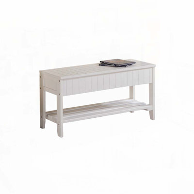 Solid Wood Shoe Bench with Storage by Winston Porter