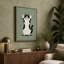 Playful Cat with Paws Up Modern - Wrapped Canvas-1063680448-1063680479