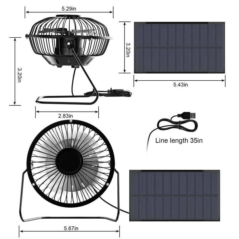 Biyori 5.85" Oscillating Fan