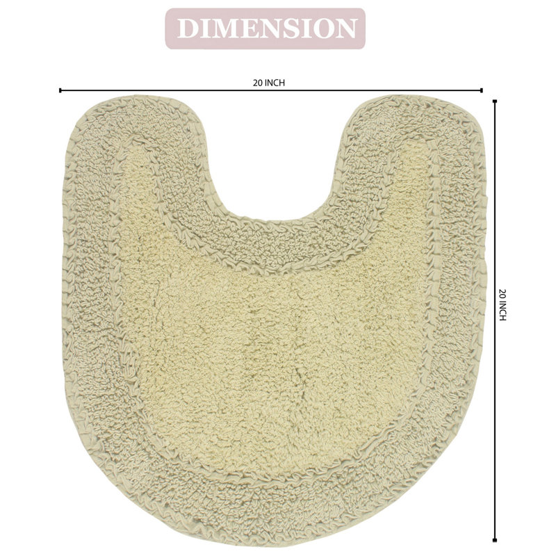 Concetta Plush Cotton Contour Mat, Sage