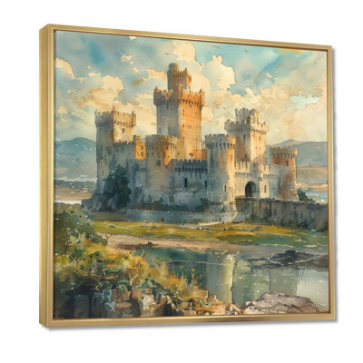 Beige brun, bastion médiévale forteresse III - Fortress, art mural