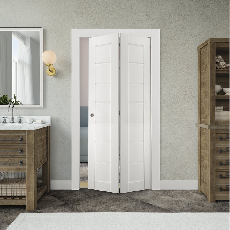 Porte pliante Alda, 36 po x 80 po, Blanc