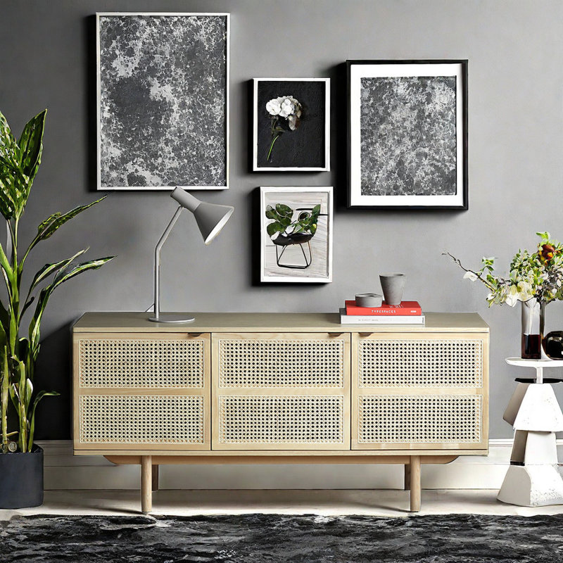 Petit buffet d'appoint 62,99, Brun orangé