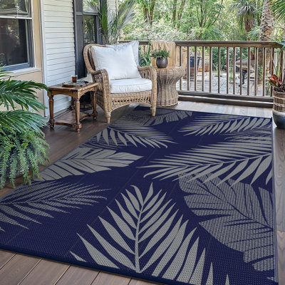 Tapis d'extérieur Flora, tapis d'extérieur recyclé P.E.T
