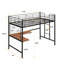 Lit mezzanine simple en métal avec bureau et grille en métal-456818296