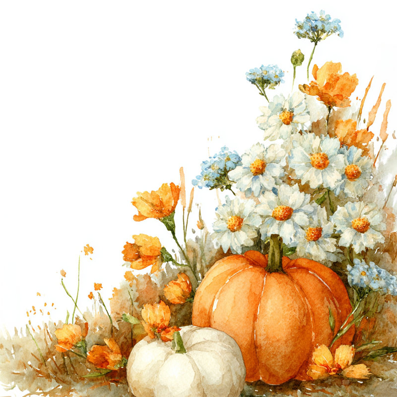 Art automnal sur toile tendue citrouilles, H 30 po x l 30 po