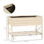 Lit de jardin surélevé, tablette de rangement surélevée pour jardinière, conception portative pour herbes, légumes, fleurs