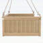 Lit de balançoire en bois d'extérieur classique, cadre en rotin de jardin avec longues cordes pour la piscine, la cour arrière-434121456