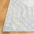Restoration Vintage Hand Tufted Wool/Viscose Pile Geometric Rug in Blue/White-1474177412