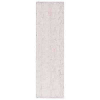 Tapis abstrait rose / ivoire 467