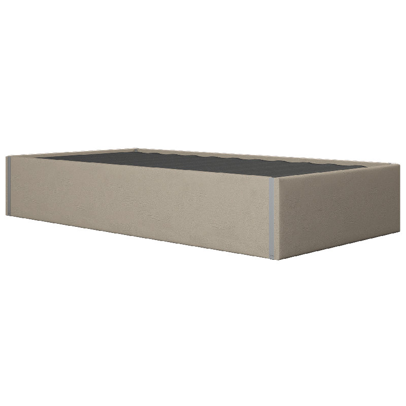 Sapan Upholstered Bed, Vintage Leather Dusty Taupe, Twin