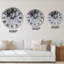 Horloge murale moderne grise-1868999097