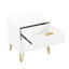 Ensemble de chambre à coucher moderne avec commode et table de chevet 2 pièces Dumbo-1294949260