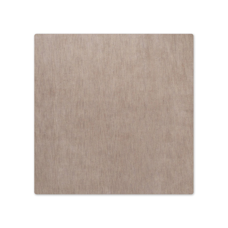 Crayton Hand Knotted Loom Wool Eco-Friendly Area Rugs - Square, Beige Color, Plain Solid Design, High Pile Thick Handmade Anti Skid Area Rugs for Living Room, Bed Room