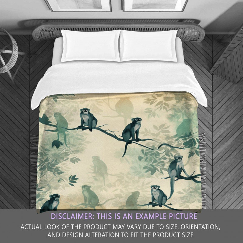 Monkey Polyester Comforter, Twin Comforter