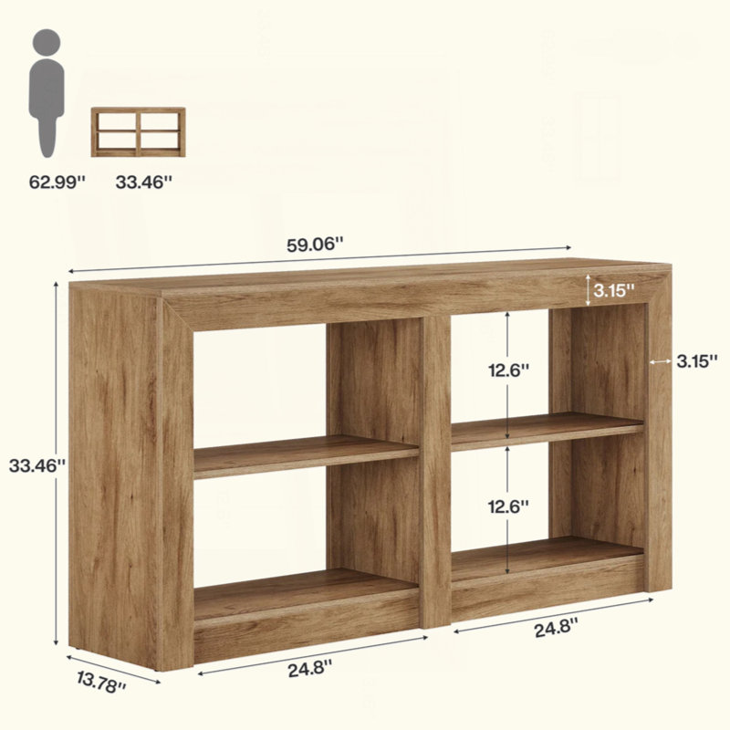 Side Table,Console Table,3-Tier Entryway Table