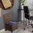 Rolling Filing Cabinet, Espresso - Water Hyacinth File Organizer with Lid and Locking Wheels, Cabinets for Hanging Folders