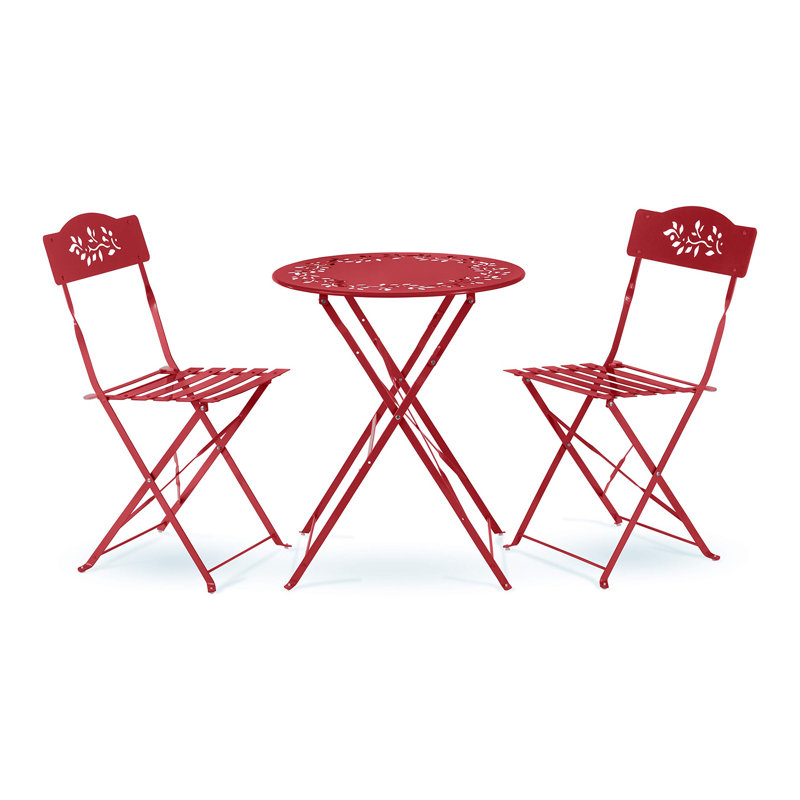 2 Seater Bistro Set, Red