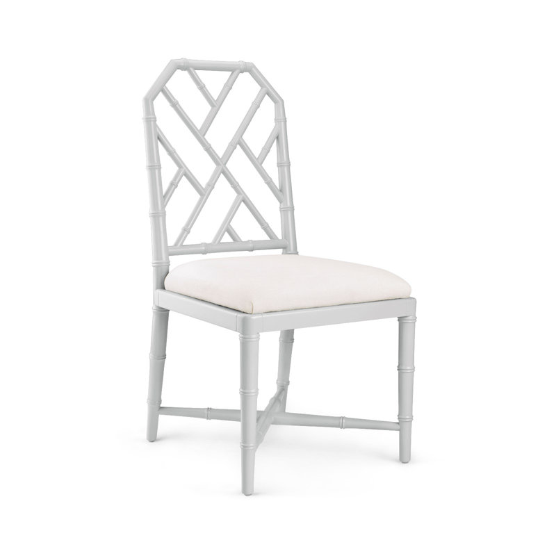 Jardin Linen Side Chair, Gray