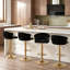 Christal Swivel Upholstered Adjustable Height Counter Stool-88075631
