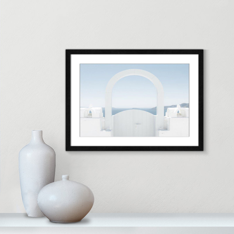 «Ocean View II», reproduction encadrée sur papier par Leah Straatsma, Cadre noir, H 17 po x l 23 po x P 0,75 po