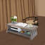 Table basse pliante, table basse pour s'asseoir sur le sol (23,62 x 11,81 x 7,87 po)