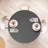 Ebern Designs Geometric Fitted Round Tablecloth Dark Grey White-424084801