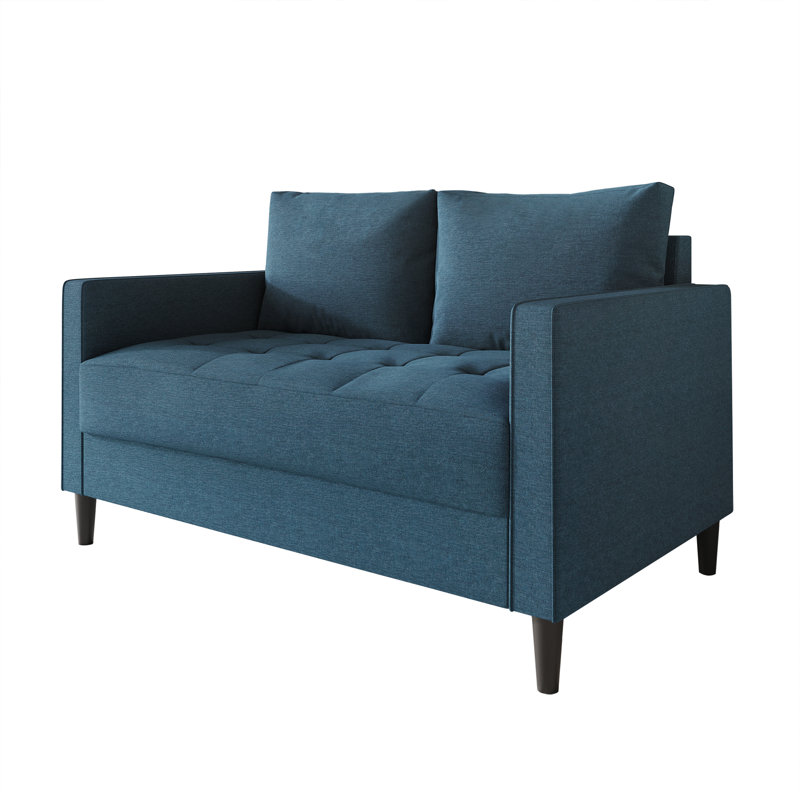 51.97'' Reception Loveseat, Blue Linen
