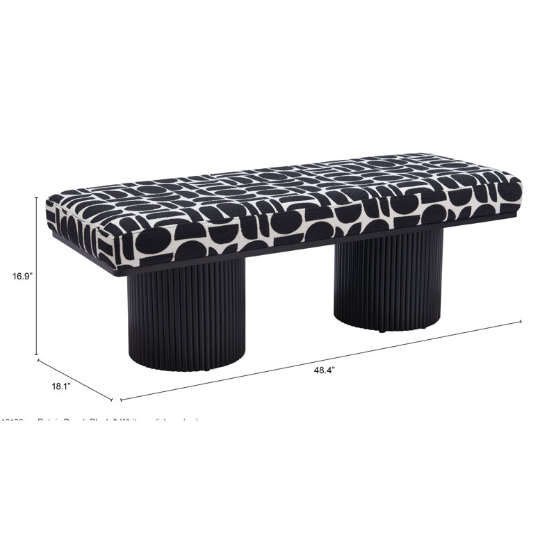 Sonila Bench Black & White