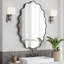 Miroir mural ovale à vagues-424083132-424083133