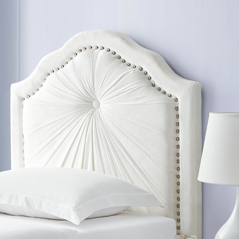 Tête de lit pliable Plush, Blanc