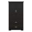 Grande armoire de rangement pour salle de bain avec tablette réglable, deux portes et tiroirs