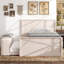 Lit plateforme en bois avec lit gigogne simple et étagères de rangement ouvertes, style ferme moderne, chambre-345315890-345315888