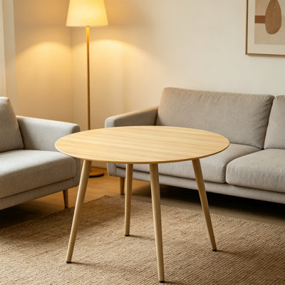 Round Mid-Century Modern Dining Table