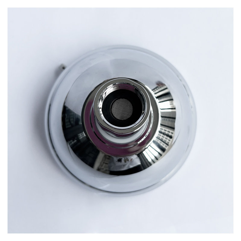 High-Pressure Rain Shower Head with 3 Spray Modes, Chrome Finish