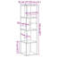 Amasya 33cm W Bookcase-1611626602-1611626603